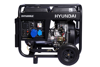 Generador Hyundai Diesel 5/5,5 Kw/Kva Partida eléctrica monofásico Abierto