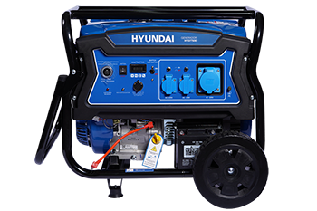 Generador Hyundai Gasolina 5/5,5 Kw/Kva P.eléctrica monofásico Abierto c/ruedas