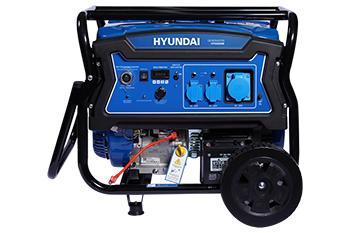 Generador Hyundai Gasolina 6/6,5 Kw/Kva P.eléctrica monofásico Abierto c/ruedas