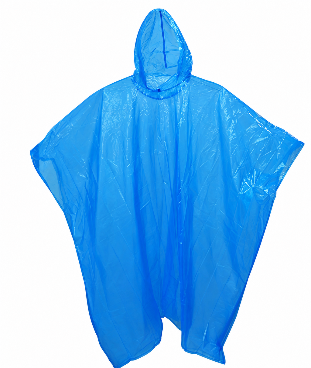 PONCHO DE EMERGENCIA BIODEGRADABLE ALASKA AZUL