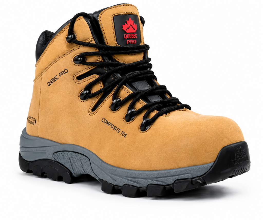 Calzado de Seguridad Quebec Pro Hamilton Beige - Puntera Composite Dieléctrico