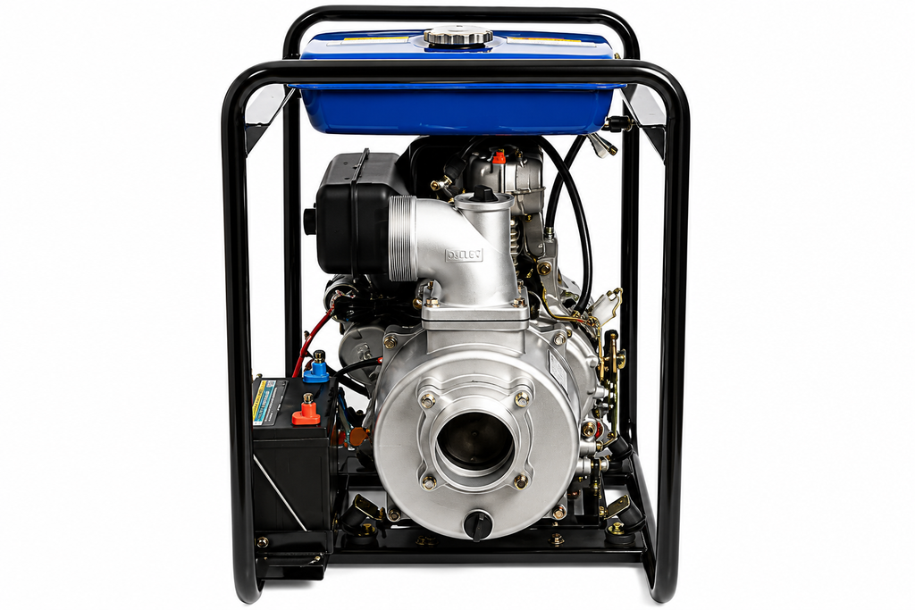 Motobomba Diésel 4x4" Aguas Limpias 9HP 418cc 1.600 L/min Partida Eléctrica | 82HYDP100CLE