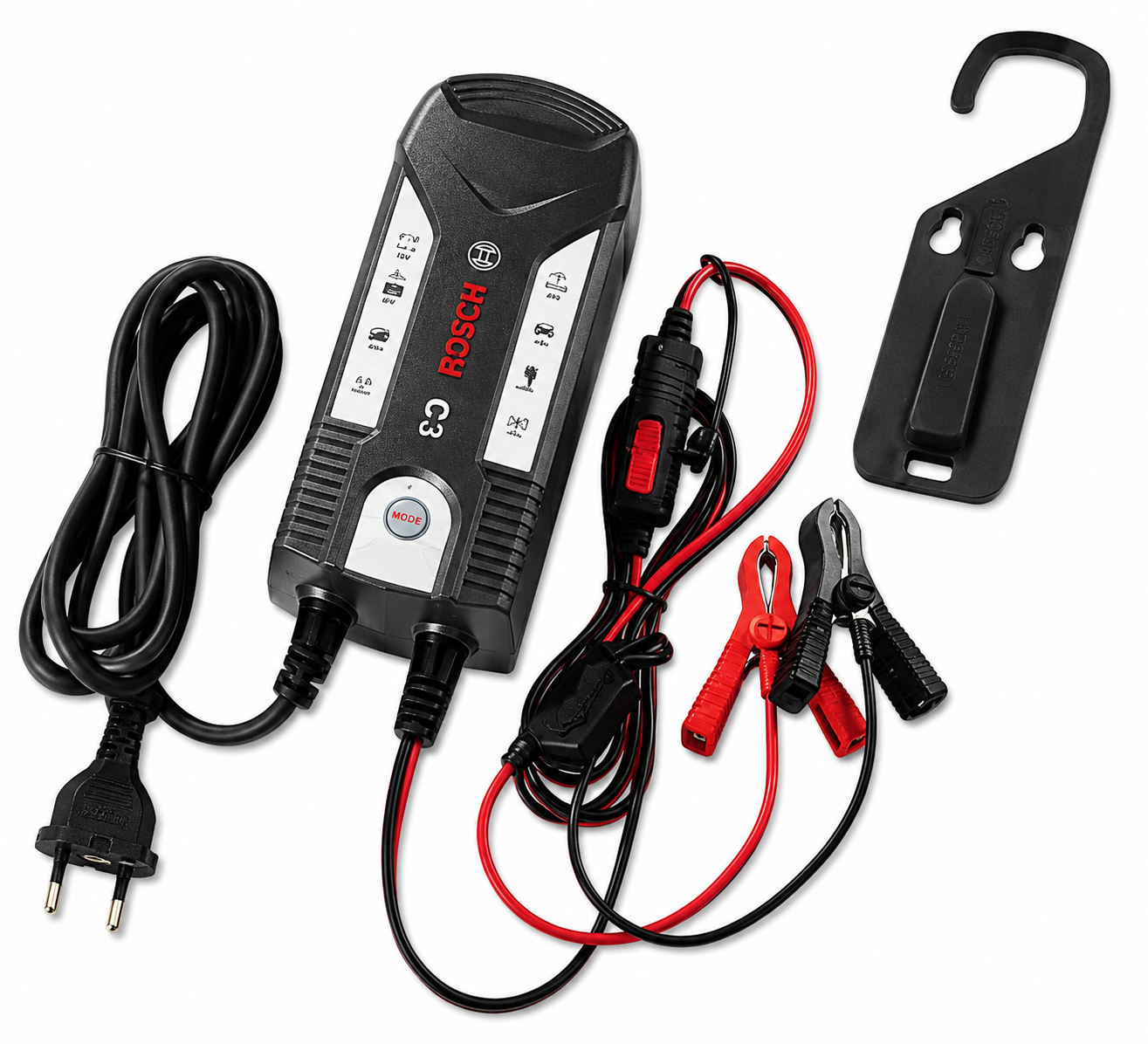 Cargador de Batería Bosch C30 6V/12V 60W IP65 | WET EFB GEL AGM VRLA 1,2-120Ah | 0189911030-KM1