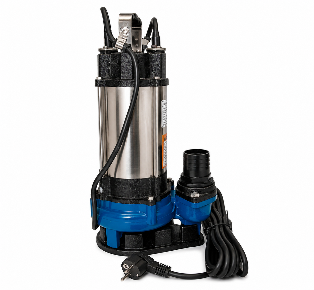Electrobomba Sumergible Aguas Sucias Hyundai 1,5HP 350 L/min 20m Acero Inox | 82HYWQD18M