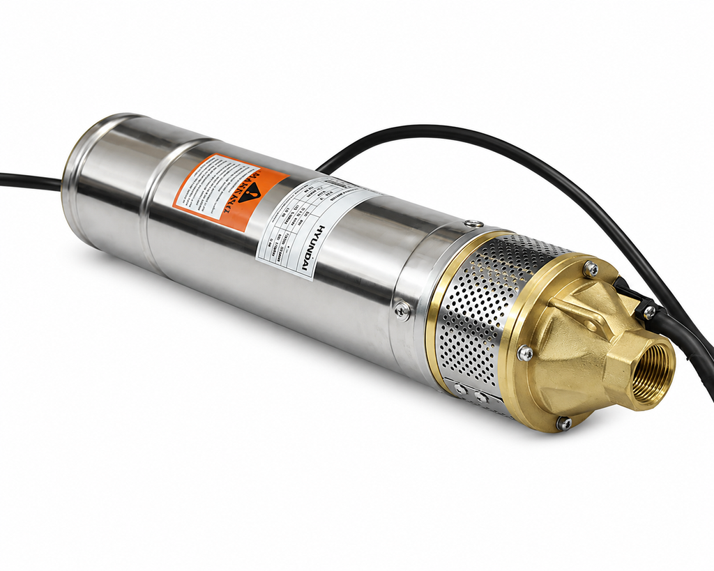 Electrobomba Pozo Profundo Aguas Limpias Hyundai 1HP 4" 40 L/min 50m | 82HY4SKM100M
