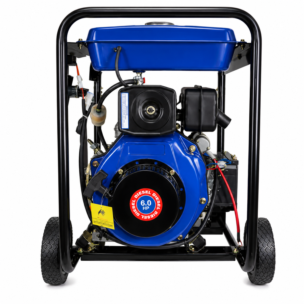 Motobomba Diésel 3x3" Aguas Limpias 6HP 296cc 1.000 L/min Partida Eléctrica | 82HYDP80CLE