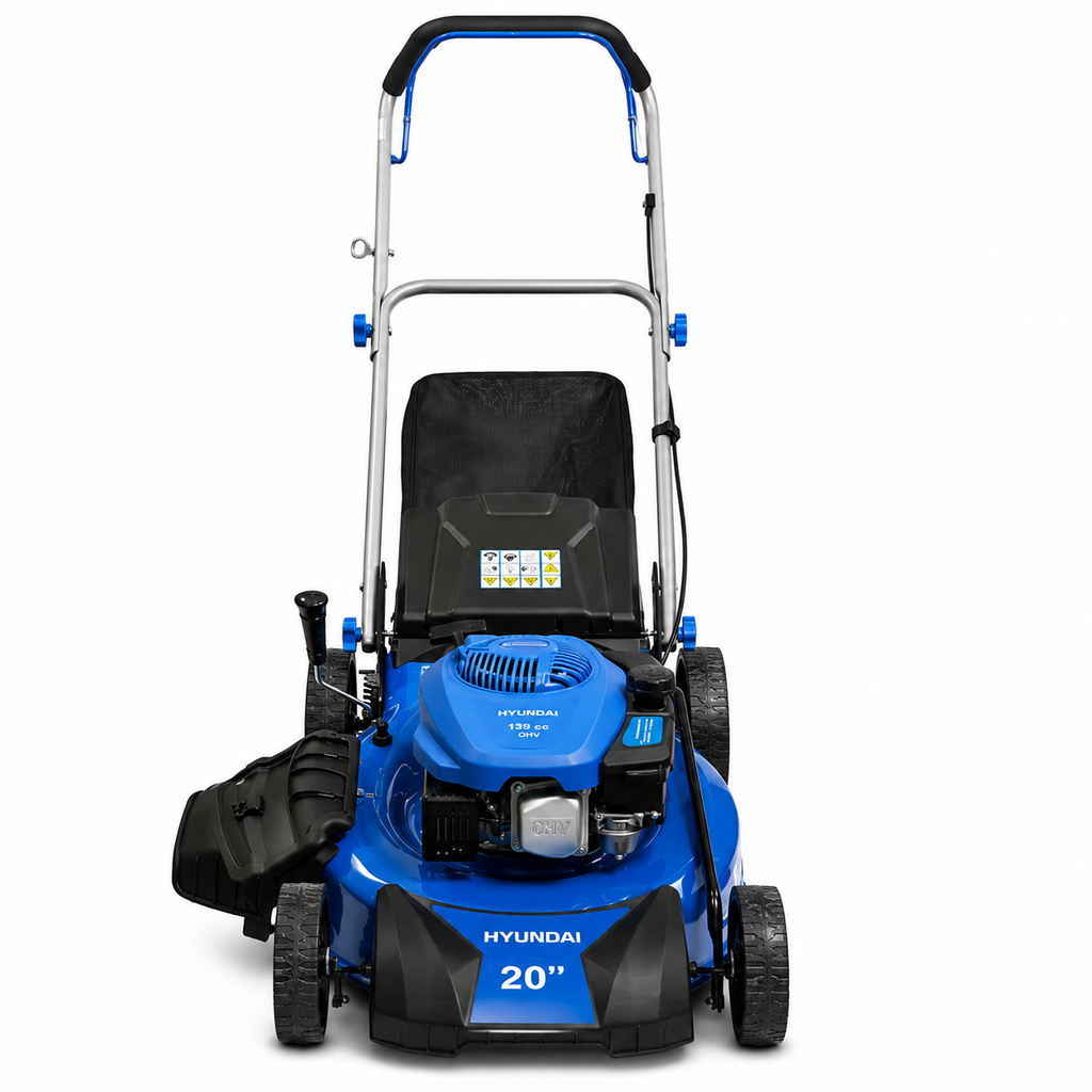 Cortacésped Hyundai 5HP 140cc 20" Recolector 65L Manillar Plegable | 82HYGM51P