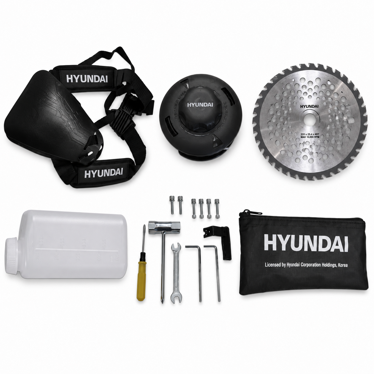 Desbrozadora Hyundai 1,9HP 51,7cc Eje Curvo/Recto | 82HYTBC520