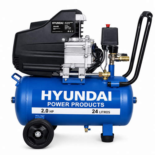 Compresor Hyundai Monofásico 2HP 24L 115psi Directo