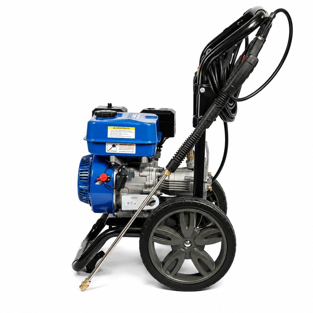 Hidrolavadora Hyundai 5 HP gasolina 186 bar (2.700 psi)  522 L/h (8,7 L/min)