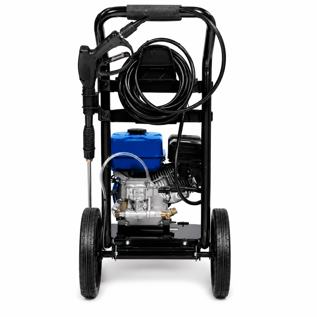 Hidrolavadora Hyundai 5 HP gasolina 186 bar (2.700 psi)  522 L/h (8,7 L/min)