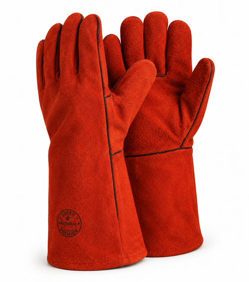 GUANTE DESCARNE SOLDADOR ROJO