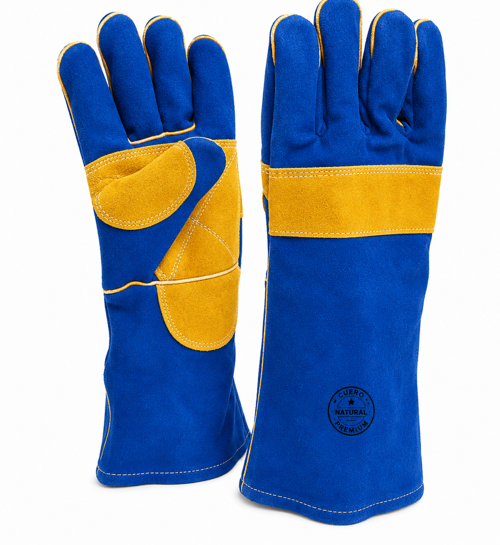 GUANTE SOLDADOR KEVLAR AZUL