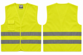 CHALECO REFLECTIVO AMARILLO 2 CINTAS CERTIFICADO CLASE II EN20471