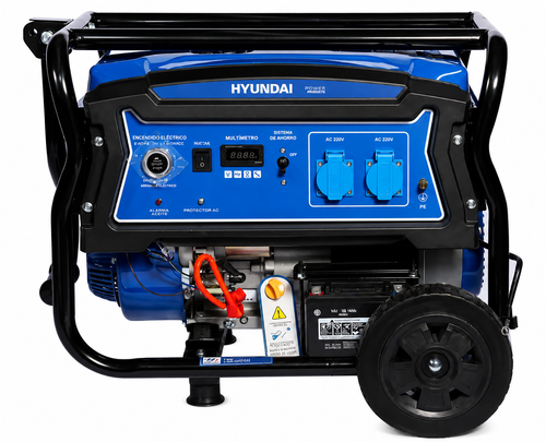 Generador Hyundai Gasolina 3,2/3,5 Kw/Kva P.eléctrica monofásico Abierto c/ruedas