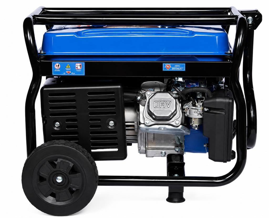 Generador Hyundai Gasolina 3,2/3,5 Kw/Kva P.eléctrica monofásico Abierto c/ruedas